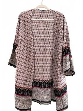 POL Boho Open-Front Kimono Cardigan, NWOT, Women's Small